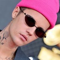 Justin Bieber pendant les 64ème Annual GRAMMY Awards (crédits photo : Axelle/Bauer-Griffin/FilmMagic)