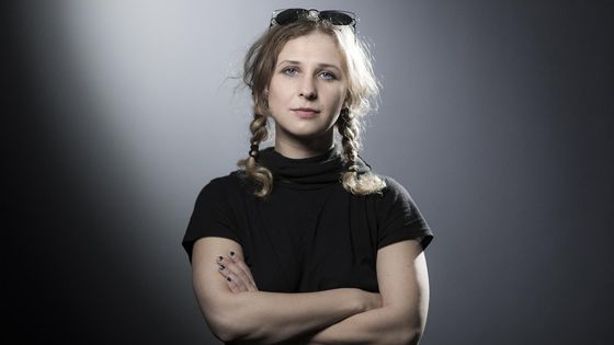 Maria Aliokhina, opposante russe de Vladimir Poutine et membre du groupe punk Pussy Riot, en octobre 2017. - JOEL SAGET / AFP