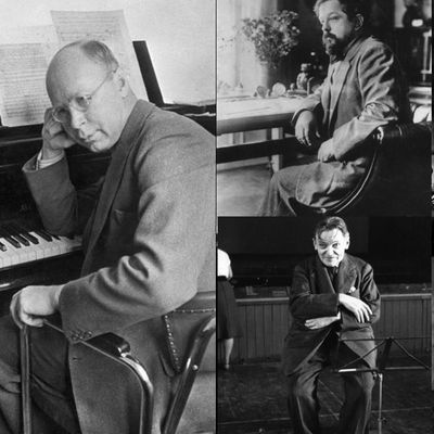 S.Prokofiev ; C.Debussy ; S.Rachmaniniv ; G.Enesco ; I.Stravinsky