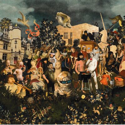 Le Moyen-Âge, nouvelle génération (2022) photo montage par Scorpion Dagger à l'occasion de la ré-ouverture du musée de Cluny