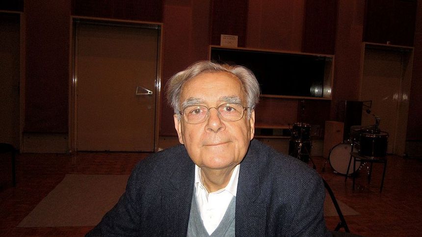 Bernard Pivot à la maison de la radio, Paris XVIe