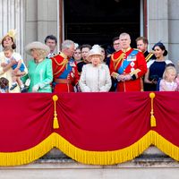 La famille royale britannique au balcon de Buckingham Palace en juin 2019