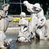 Fontaine du Manoir de Waddesdon, Grande Bretagne (détail)