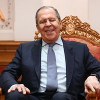Le chef de la diplomatie russe Sergei Lavrov, vieux routier depuis l’époque soviétique.