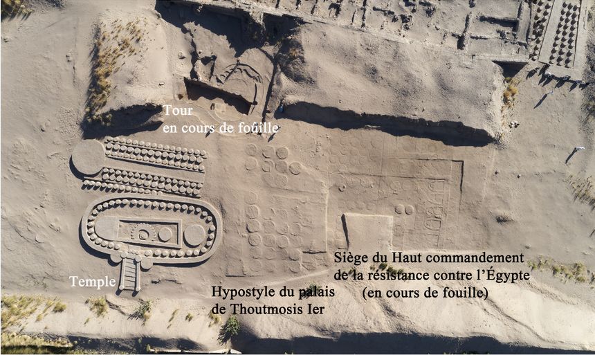 Vue aérienne du site de Doukki Gel