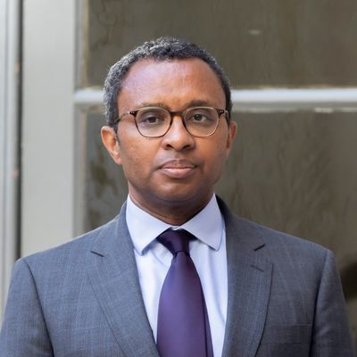 Pap Ndiaye lors de la passation de pouvoir au Ministère de l'Education Nationale le 21 mai 2022