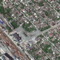 Image satellite de Marioupol le 29 avril 2022