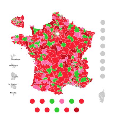 Répartition des circonscriptions législatives entre les partis de gauche selon l'accord de la Nouvelle Union Populaire Ecologique et Sociale (Nupes)