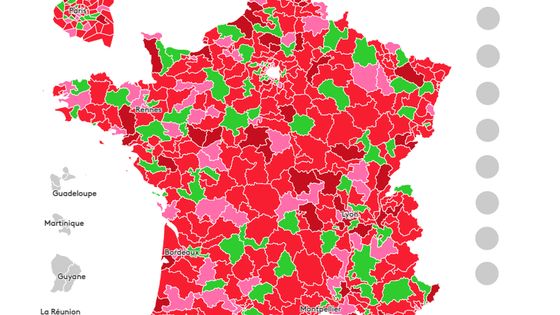 Répartition des circonscriptions législatives entre les partis de gauche selon l'accord de la Nouvelle Union Populaire Ecologique et Sociale (Nupes) - Source de fond de carte : Toxicode, Sc Po.