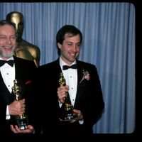A droite, Ben Burtt, l'ingénieur son qui a popularisé le cri de Wilhelm