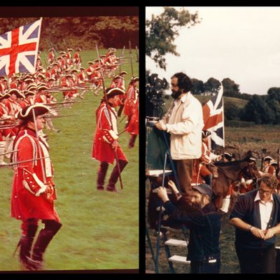 Scène du film Barry Lyndon par Stanley Kubrick / Kubrick au tournage de Barry Lyndon
