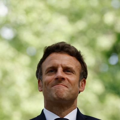 Emmanuel Macron en mai 2022