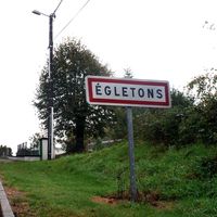 Le village d'Egletons (Corrèze), octobre 2004