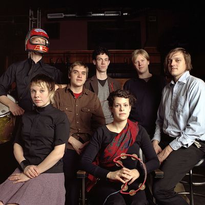 Le groupe Arcade Fire en 2005.