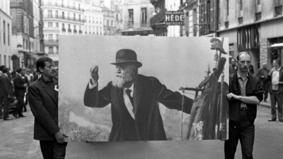 À l'occasion du 50e anniversaire de l'assassinat de Jean Jaurès, le 30 juillet 1964 à Paris. ©Getty - Keystone-France