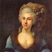 Portrait de la compositrice viennoise Marianna von Martinez par le peintre autrichien Anton von Maron
