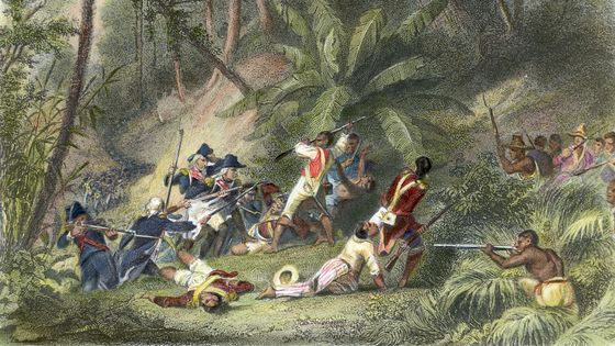 François Dominique Toussaint L'Ouverture participant à la révolte réussie contre le pouvoir français à Saint-Dominique (Haïti). ©Getty - Bettmann