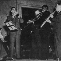 Benny Goodman et son orchestre au Carnegie Hall le 16 janvier 1938.