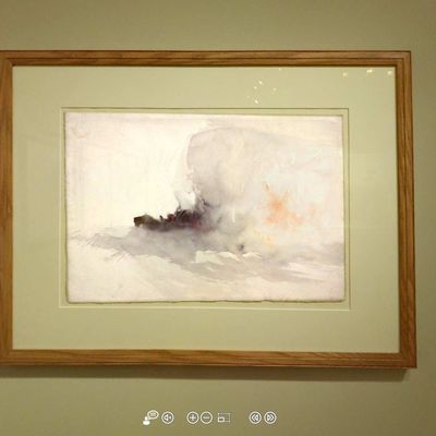 Capture d'écran de la visite virtuelle de l'exposition "Turner, peintures et acquarelles"