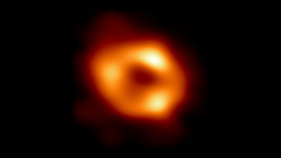 Photographie du trou noir Sagittarius A* observé par l'Event Horizon Telescope. - EHT - ESO