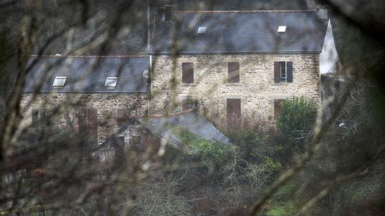 la maison de Lydie Troadec et de son compagnon Hubert Caouissin, au Pont-au-Buis dans l’ouest de la France ©AFP - FRED TANNEAU