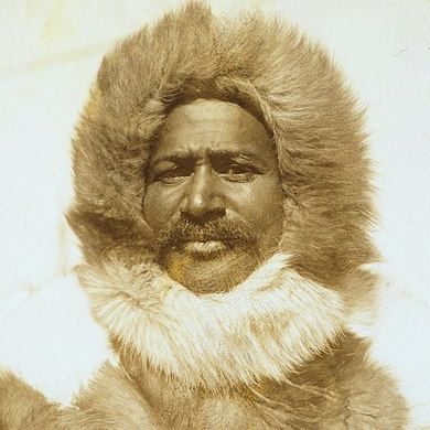 Matthew Henson, explorateur américain qui fit partie de l'expédition au pôle nord, en 1909