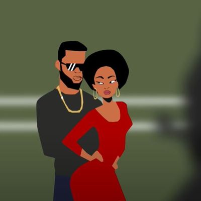 Yemi Alade - capture écran de la lyrics vidéo du morceau "Boyz"