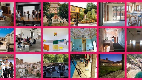 Quelques uns des nombreux lieux de résidence du Nouveau Grand Tour. - Institut Français Italia