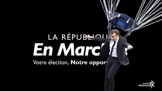 Une image de la vidéo tweetée par les Jeunes Républicains, le 12 mai 2022 - CAPTURE D'ECRAN