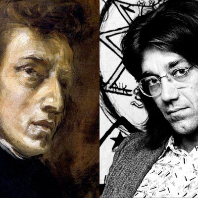 Frédéric Chopin peint par Delacroix et Ray Manzarek photographié en 1974.