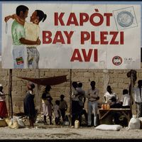 Campagne de prévention pour le port du préservatif en Haïti, en 1993