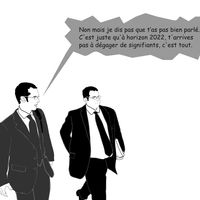 "Non mais je dis pas que t'as pas bien parlé. C'est juste qu'à horizon 2022..." © Jean-Charles Massera - 2021