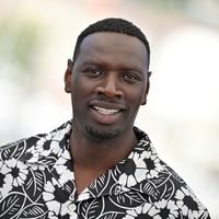 Omar Sy lors de la projection de "Tirailleurs" au Festival de Cannes