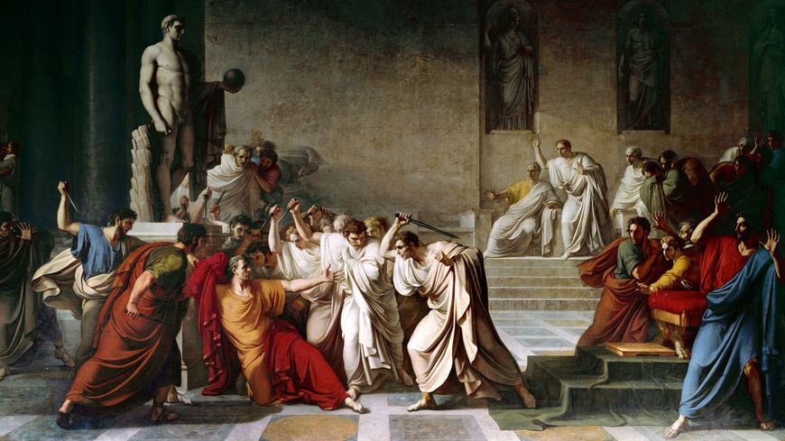 Mort de Jules César au Sénat romain, Vincenzo Camuccini, Museo Nazionale di Capodimonte, Napoli