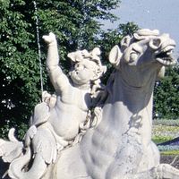 Fontaine du Manoir de Waddesdon, Grande Bretagne (détail)