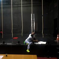 Les répétitions d'El Cimarron au Théâtre de l'Odéon à Nîmes