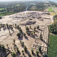 Vue aérienne du site de Doukki Gel dans le nord du Soudan