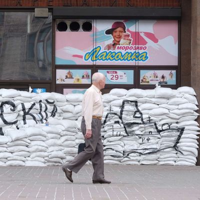 Kiev, capitale de l'Ukraine, après trois mois de guerre