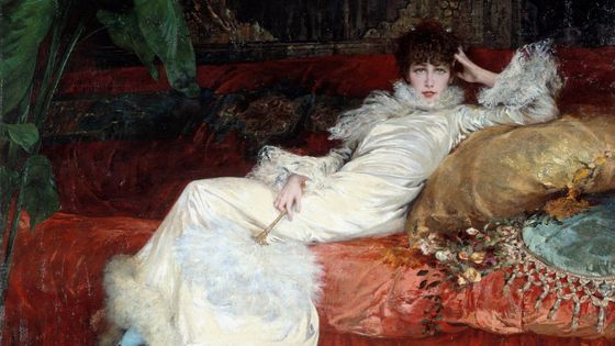 La comédienne Sarah Bernhardt représentée pas Georges Jules Victor Clairin, en 1879. ©Getty - Photo Josse/Leemage