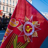 Cérémonie du 9 mai en 2018 à Saint-Petersbourg