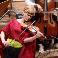 Isabelle Faust, violoniste et le Giardino Armonico Orchestra sous la diretion de Giovanni Antonini, le 29 mai 2018 à Bologne, Italie