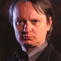 Le compositeur Philippe Manoury le 29 février 1996 à Paris, France.