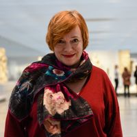 Marie Lavandier au Louvre-Lens, le 3 novembre 2016