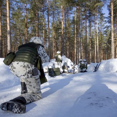 L'armée finlandaise a effectué des manoeuvres en mars dernier en Karélie près de la frontière russe
