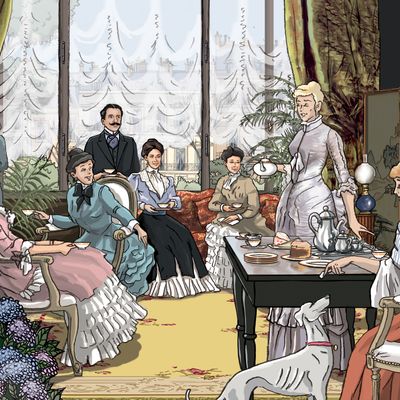 Extrait de l'adaptation en bande dessinée de "A la recherche du temps perdu" par Stéphane Heuet