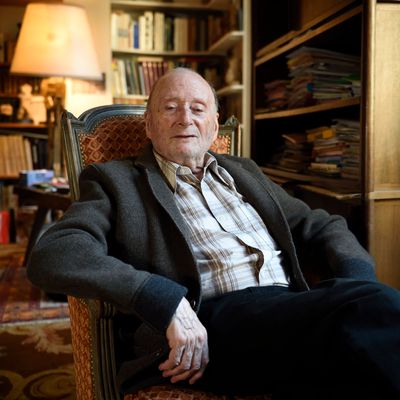 Portrait de Michel Vinaver dans son bureau (Paris, 2015)