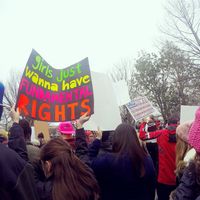 Marche féministe à Washington