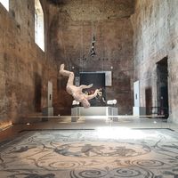 Vue de l'exposition « Hostia » créée par Nicola Verlato en l'honneur de Pasolini
