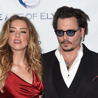 Amber Heard et Johnny Depp en 2016.