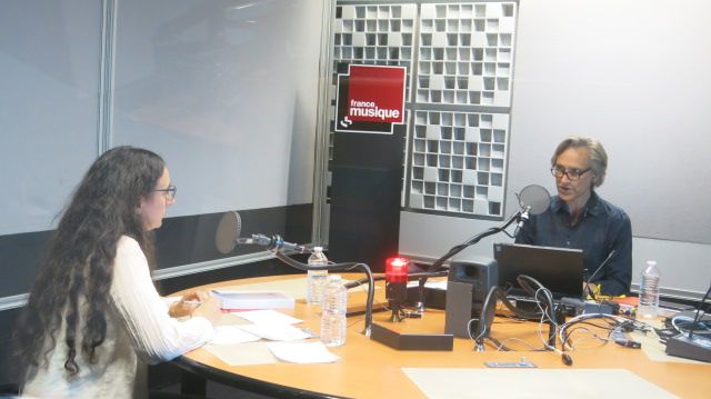 France Musique, studio 361 ... Charlotte Segond-Genovesi & Philippe Venturini (g. à d.)